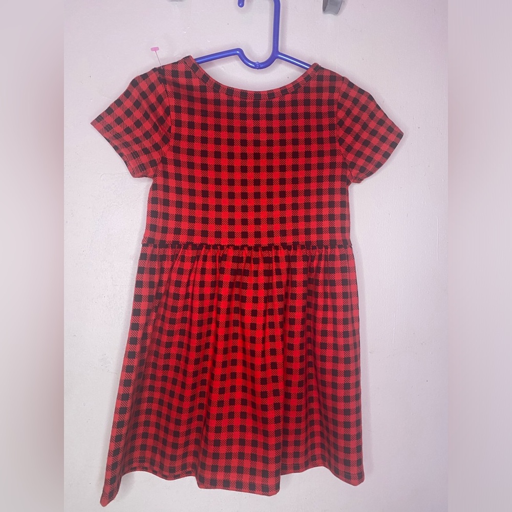 Cat & Checkered Board Dress